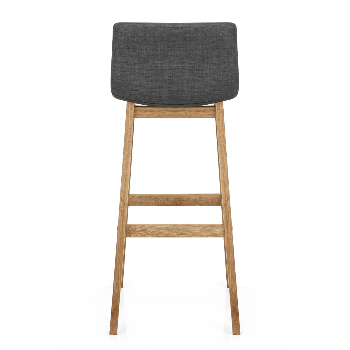 Drift Oak & Charcoal Fabric Stool