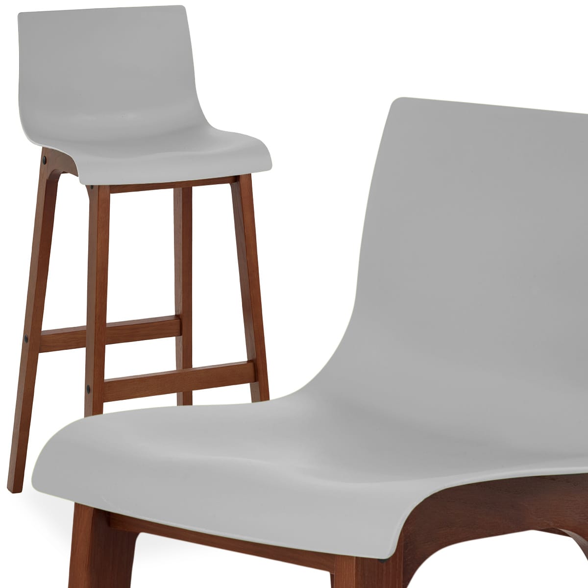 Tabouret de Bar Resine - Drift Gris