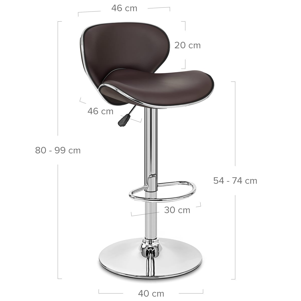 Duo Bar Stool Brown
