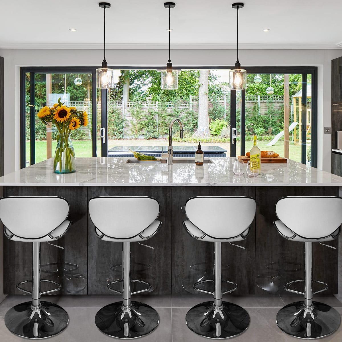 Duo Bar Stool White