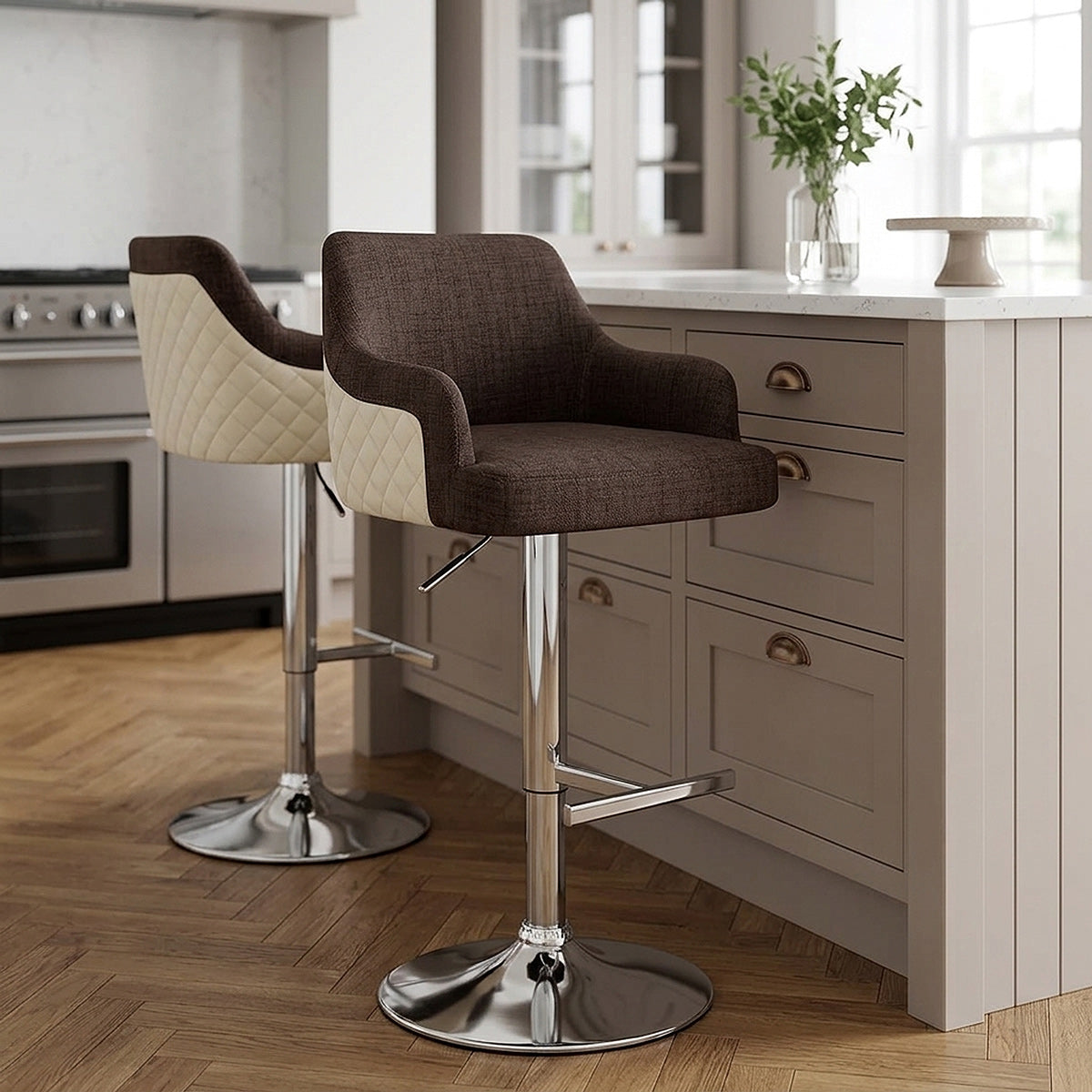 Tabouret Faux Cuir Tissu - Dylan Marron 