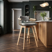 Tabouret de Bar Boucle - Electra Gris Clair