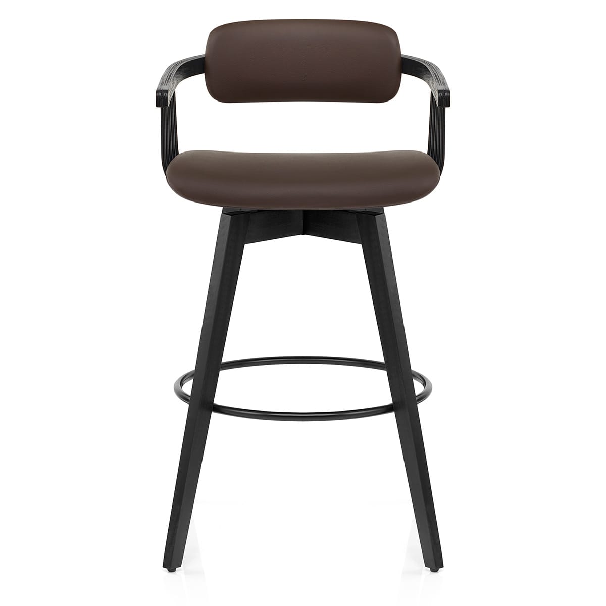 Electra Real Leather Stool Brown