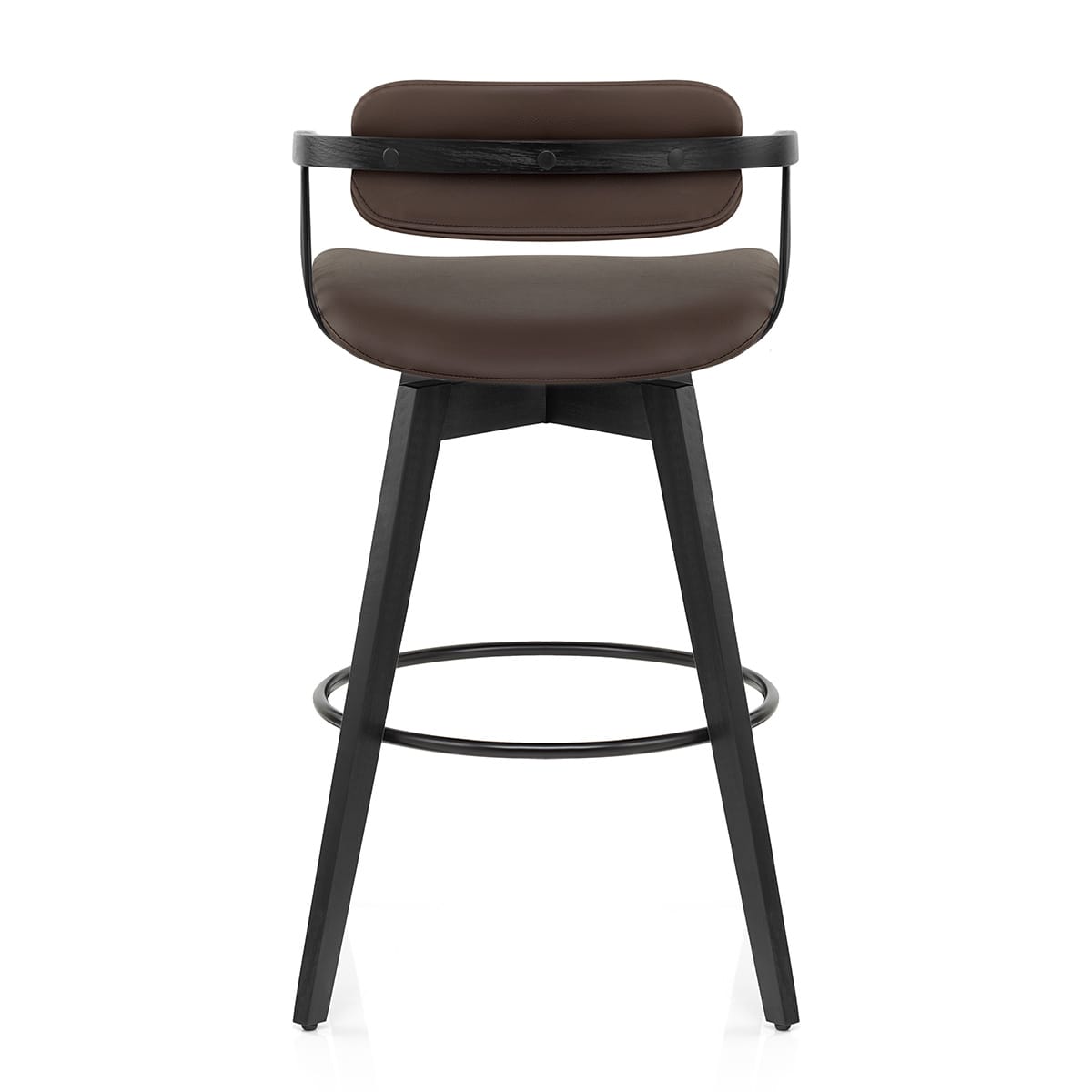 Electra Real Leather Stool Brown