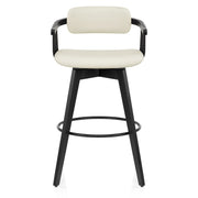 Electra Real Leather Stool Cream