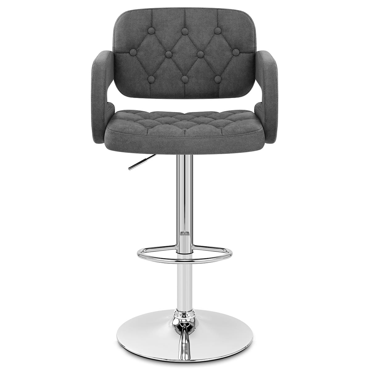 Chaise de Bar Tissu - Encore Gris Foncé