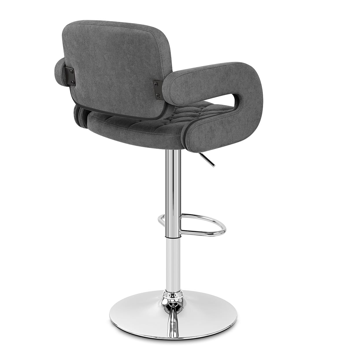 Chaise de Bar Tissu - Encore Gris Foncé