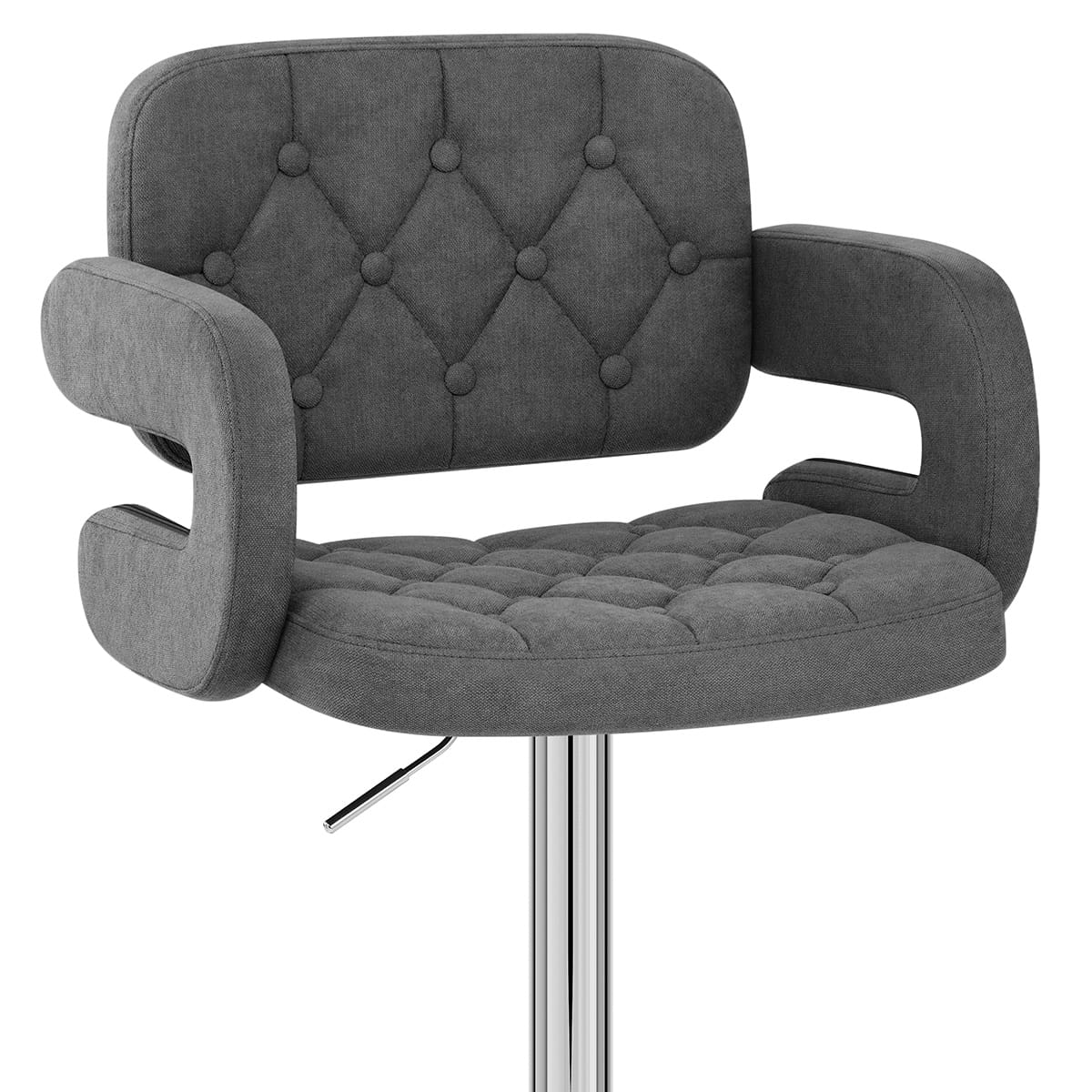 Chaise de Bar Tissu - Encore Gris Foncé