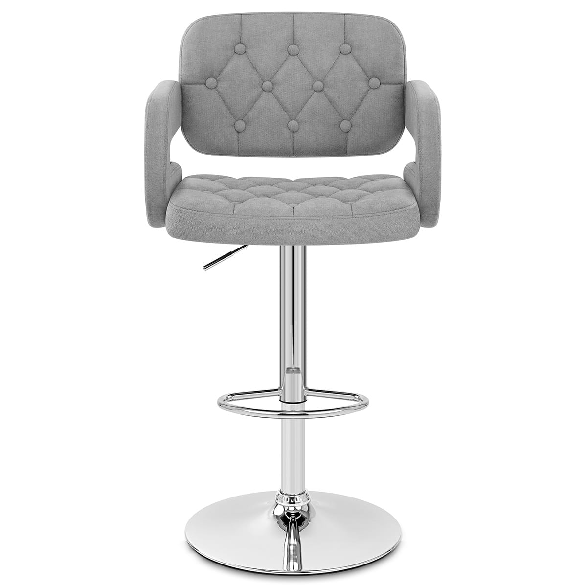 Chaise de Bar Tissu - Encore Gris Clair