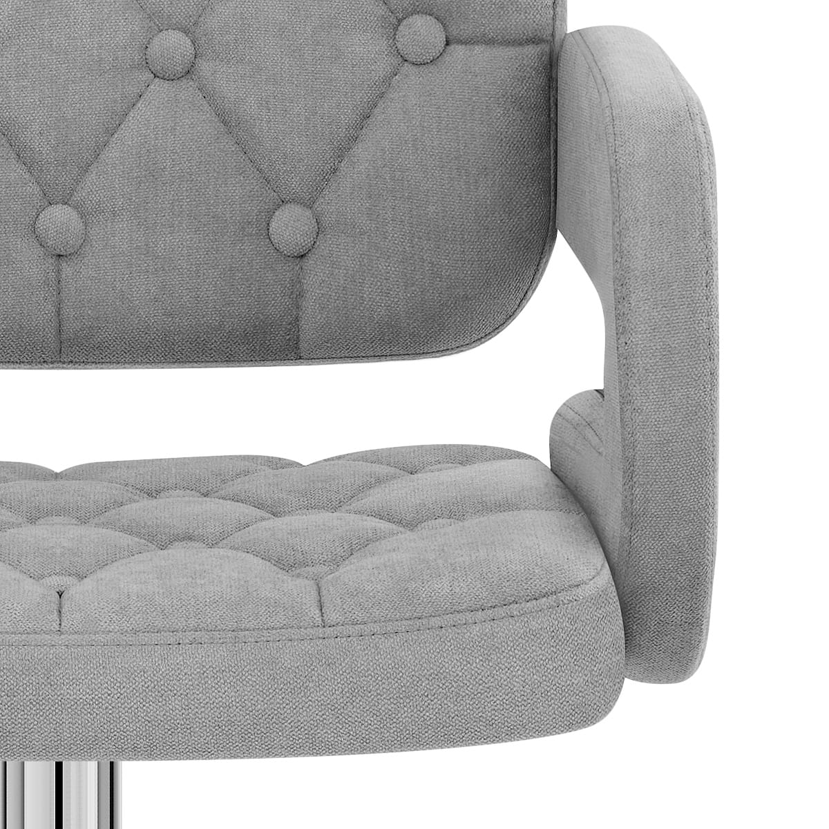 Chaise de Bar Tissu - Encore Gris Clair