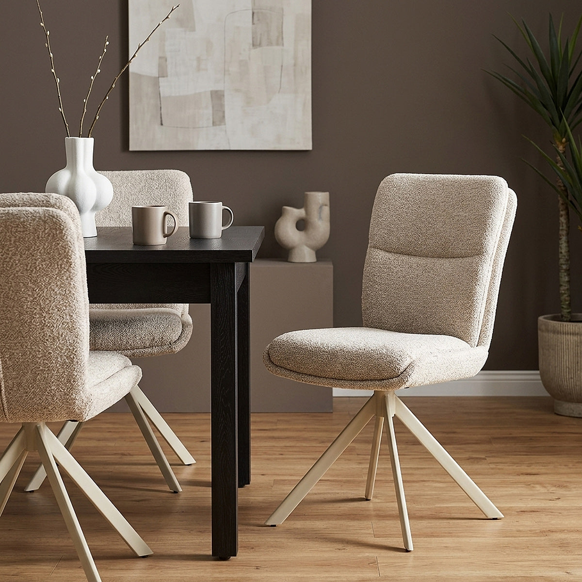 Chaise Tissu - Epsom Crème