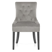 Etienne Dining Chair Grey Velvet