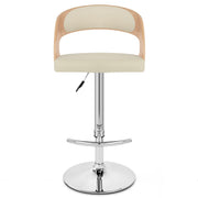 Eve Oak Bar Stool Cream