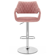 Fairfield Bar Stool Pink Velvet