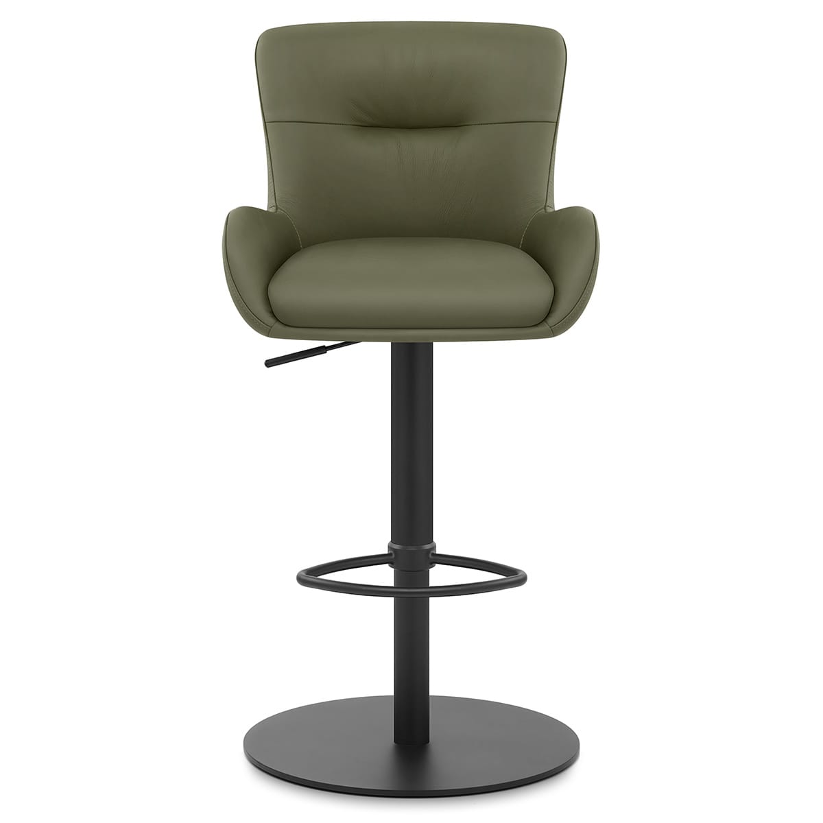 Tabouret Cuir Véritable - Faraday Vert 
