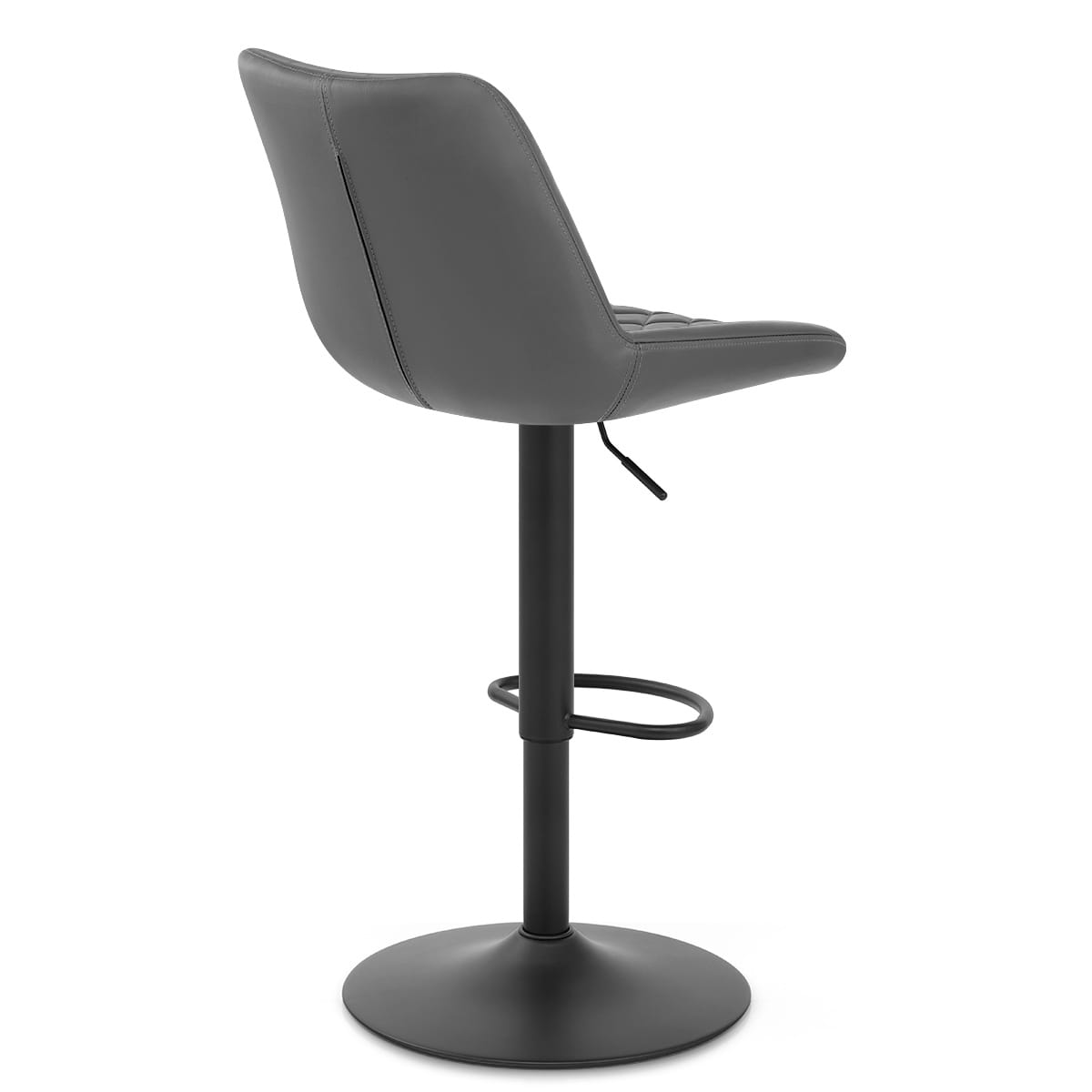 Chaise de Bar Faux Cuir - Faro Gris