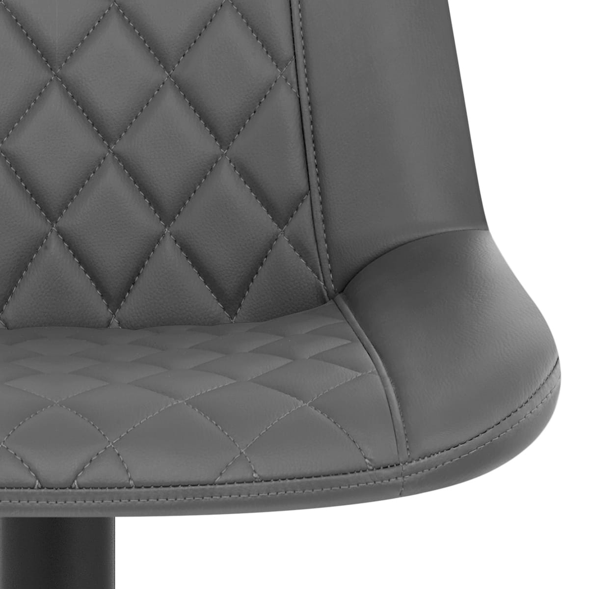 Chaise de Bar Faux Cuir - Faro Gris