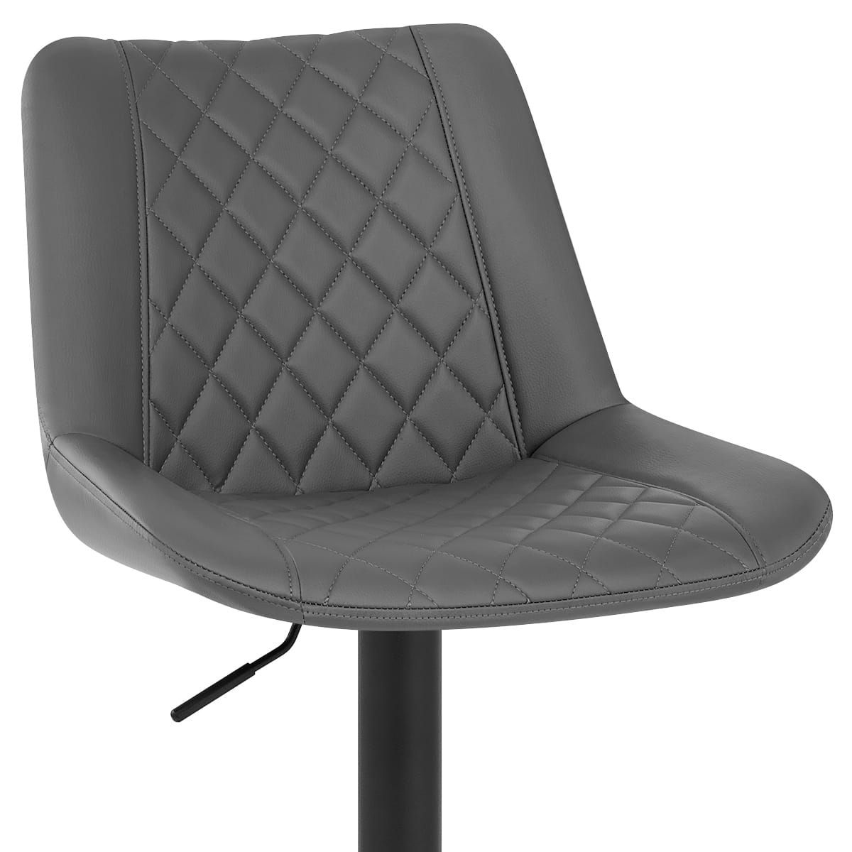 Chaise de Bar Faux Cuir - Faro Gris