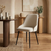 Chaise Tissu - Faye Crème 