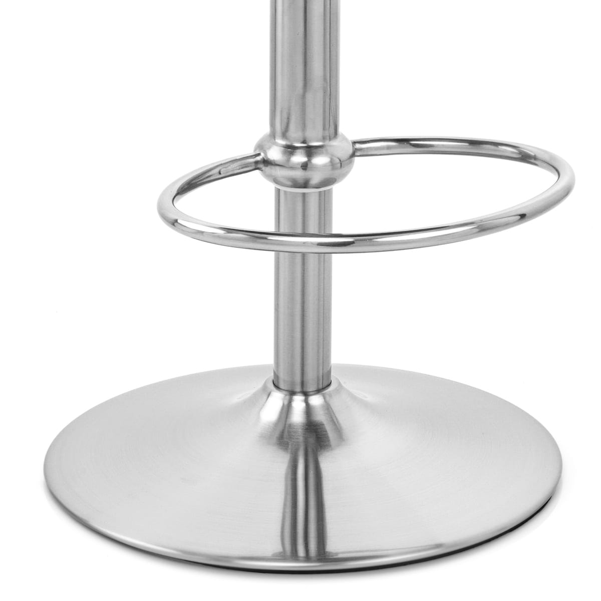 Ferrero Brushed Steel Bar Stool Black