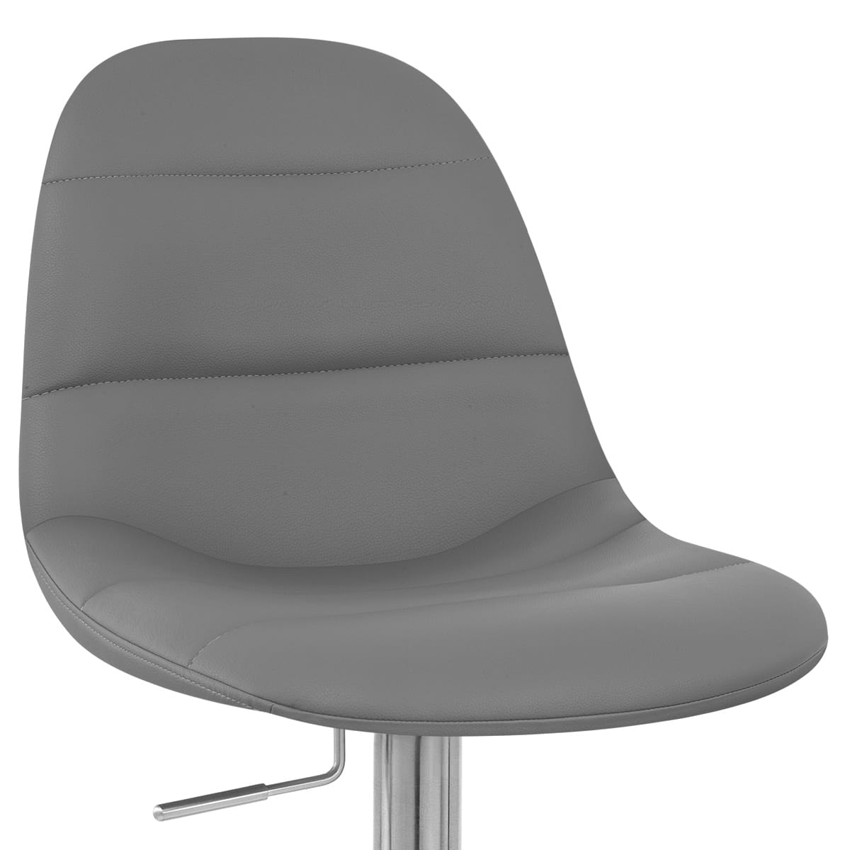 Ferrero Brushed Steel Bar Stool Grey