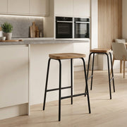 Tabouret Métal Bois - Finn Bois 