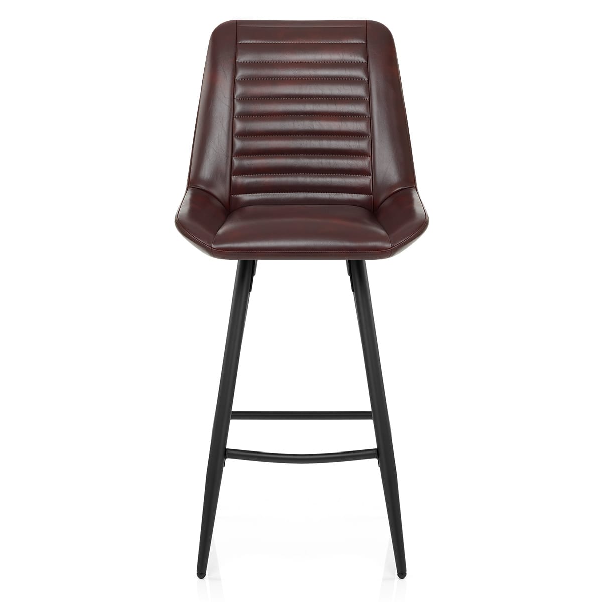 Tabouret Faux Cuir - Forse Marron 