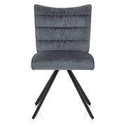 Forte Dining Chair Blue Fabric