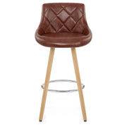 Fuse Wooden Stool Antique Brown