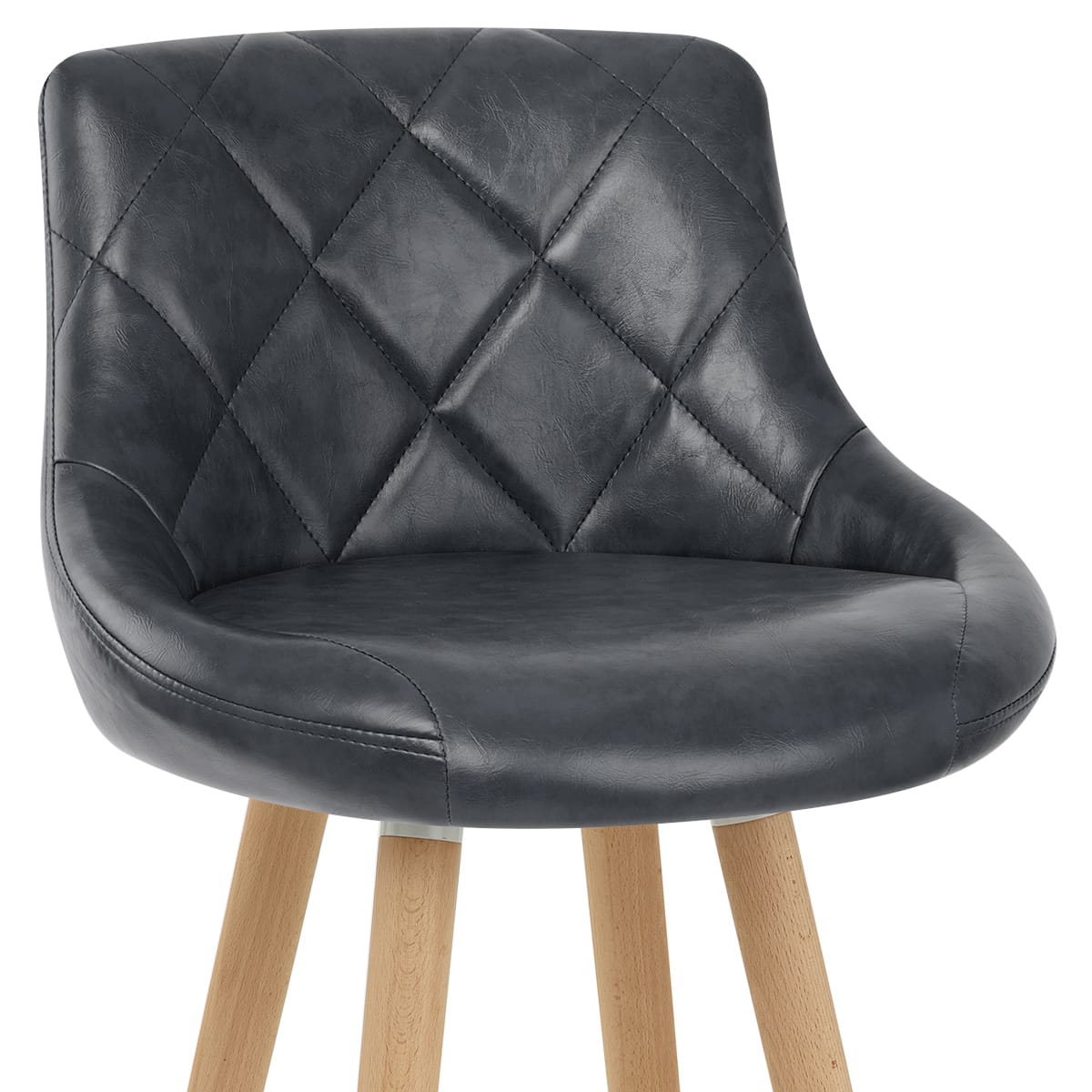 Fuse Wooden Stool Antique Slate