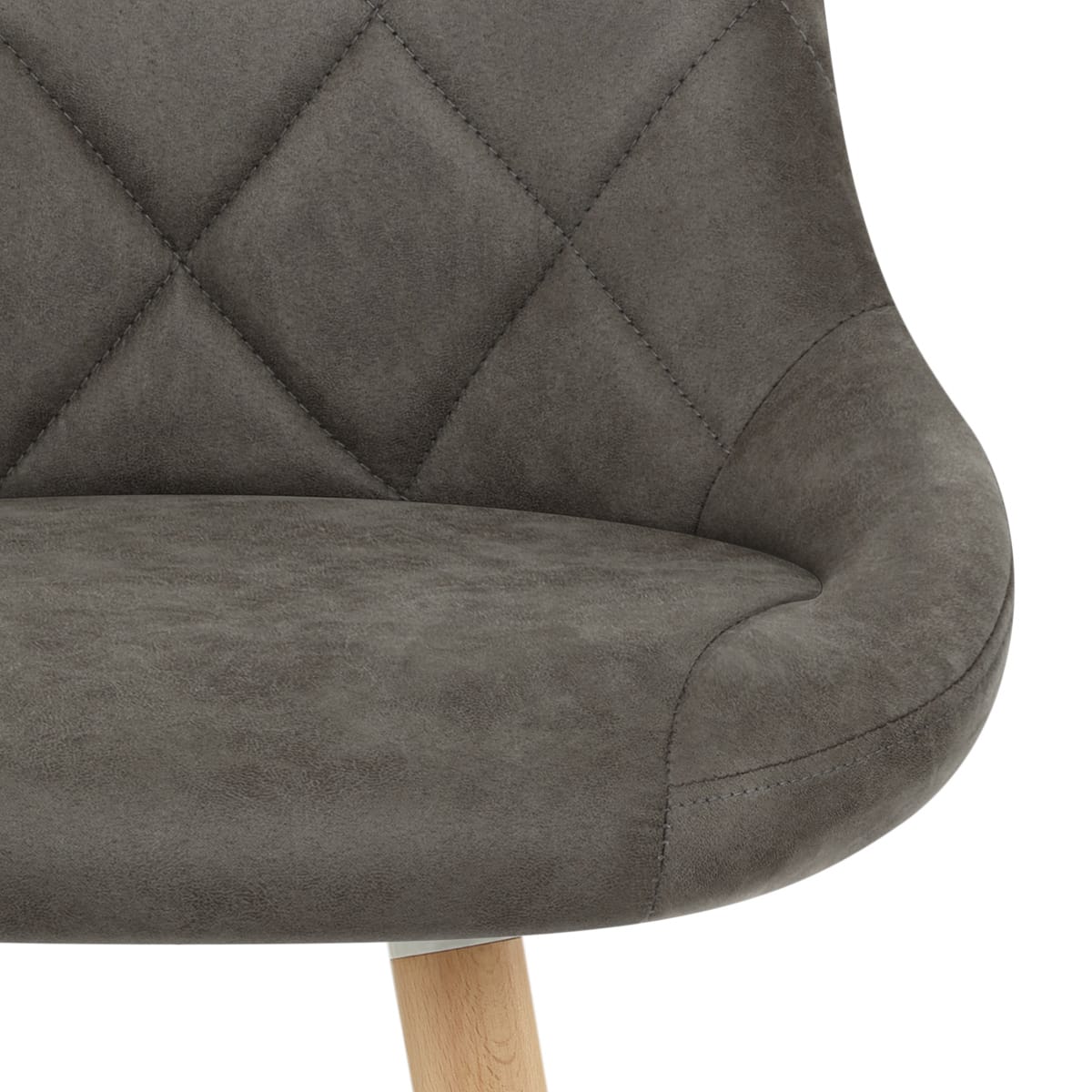 Fuse Wooden Stool Charcoal