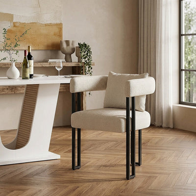 Chaise Tissu - Gigi Crème 