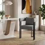 Gigi Chair & Cushion Grey Fabric