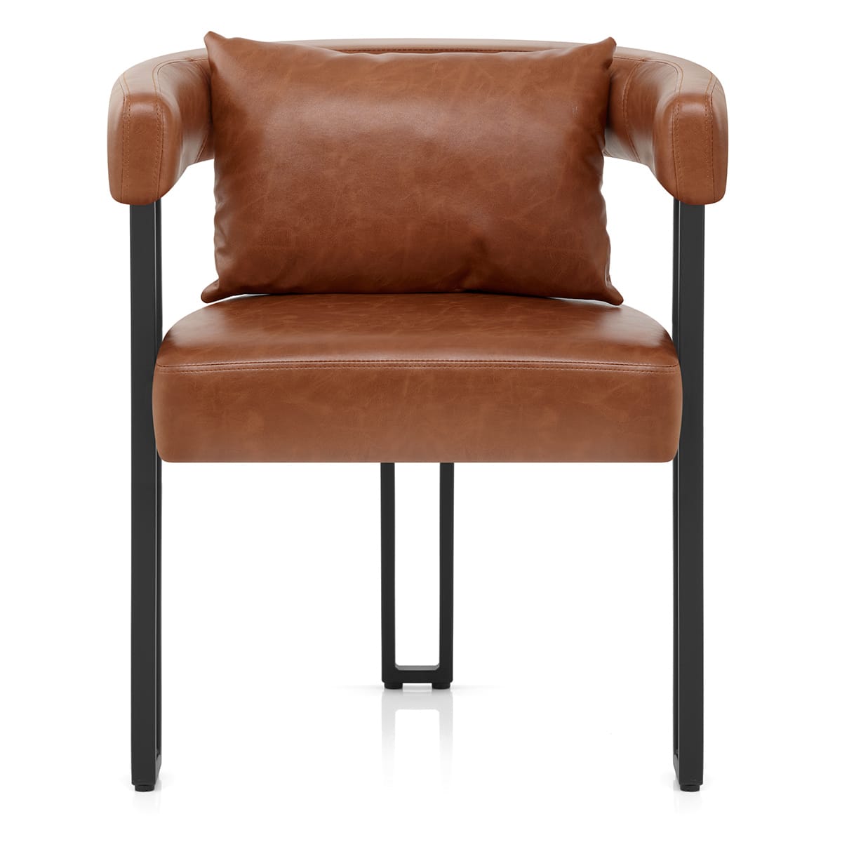 Chaise Faux Cuir - Gigi Marron Antique