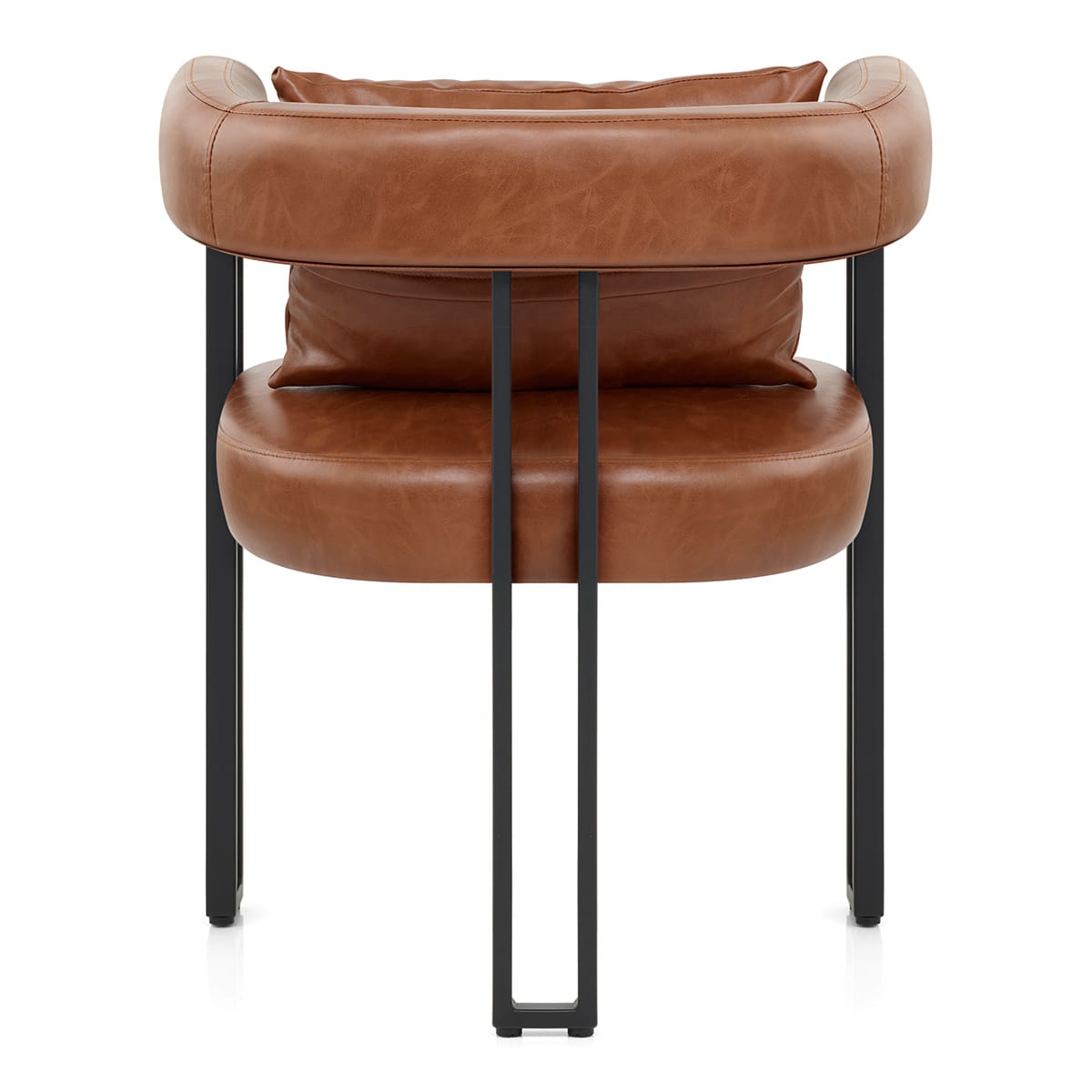 Chaise Faux Cuir - Gigi Marron Antique