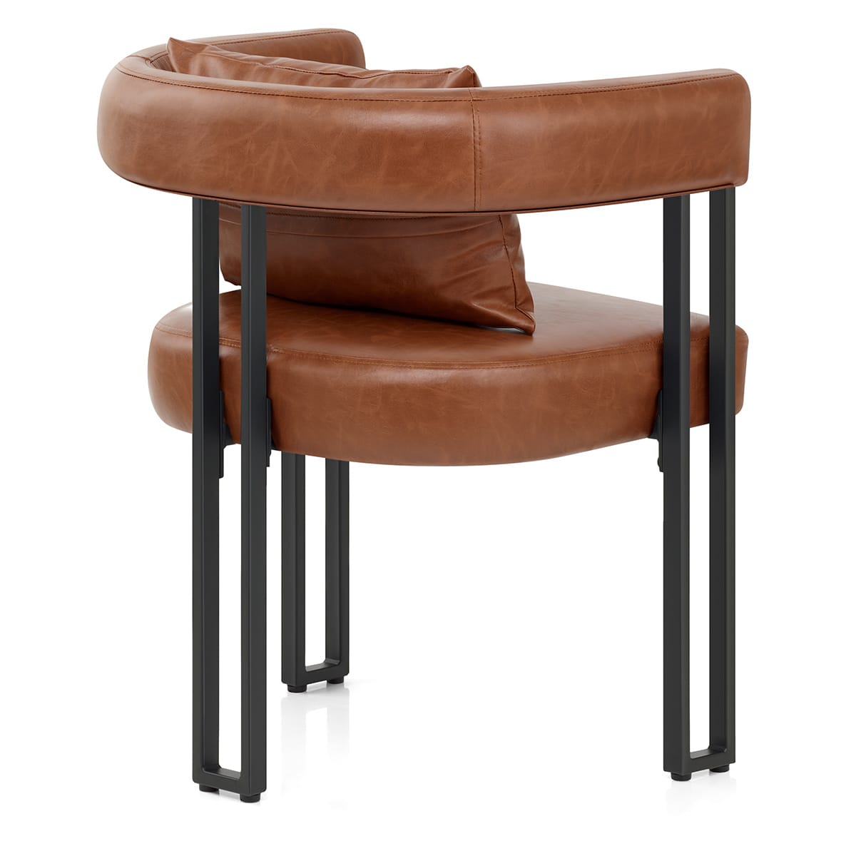 Chaise Faux Cuir - Gigi Marron Antique