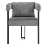 Gigi Chair & Cushion Grey Fabric
