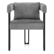 Gigi Chair & Cushion Grey Fabric