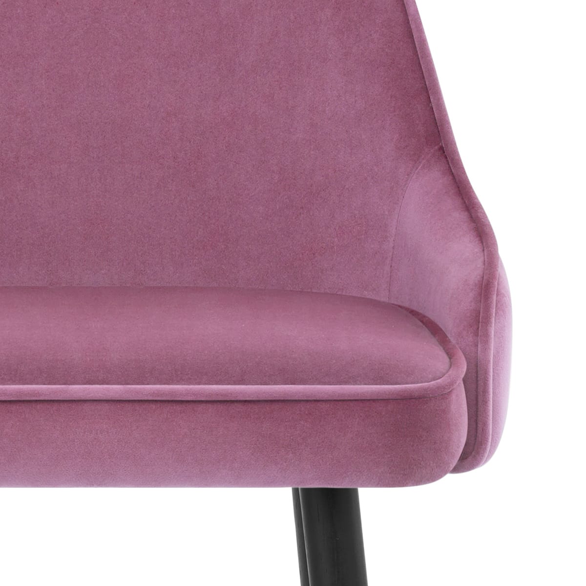 Chaise de Bar Bois Velours Doré - Glam Violet