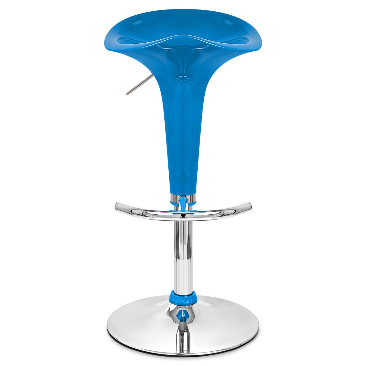 Chaise de Bar ABS Chrome - Gloss Coco Bleu 