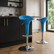 Chaise de Bar ABS Chrome - Gloss Coco Bleu 