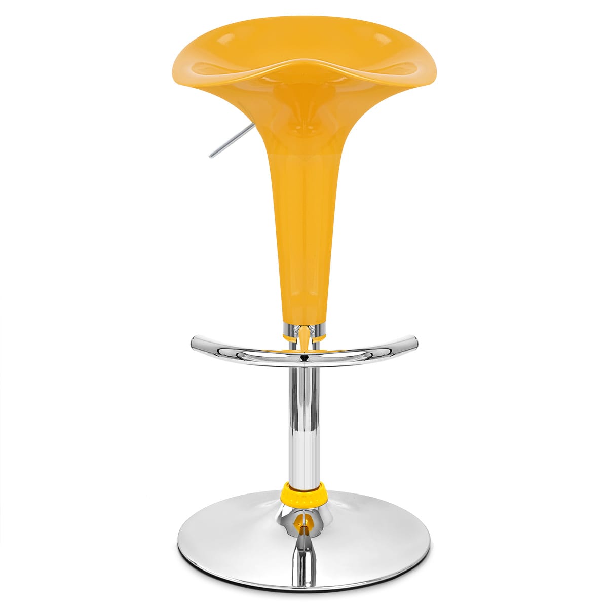 Chaise de Bar ABS Chrome - Gloss Coco Jaune 
