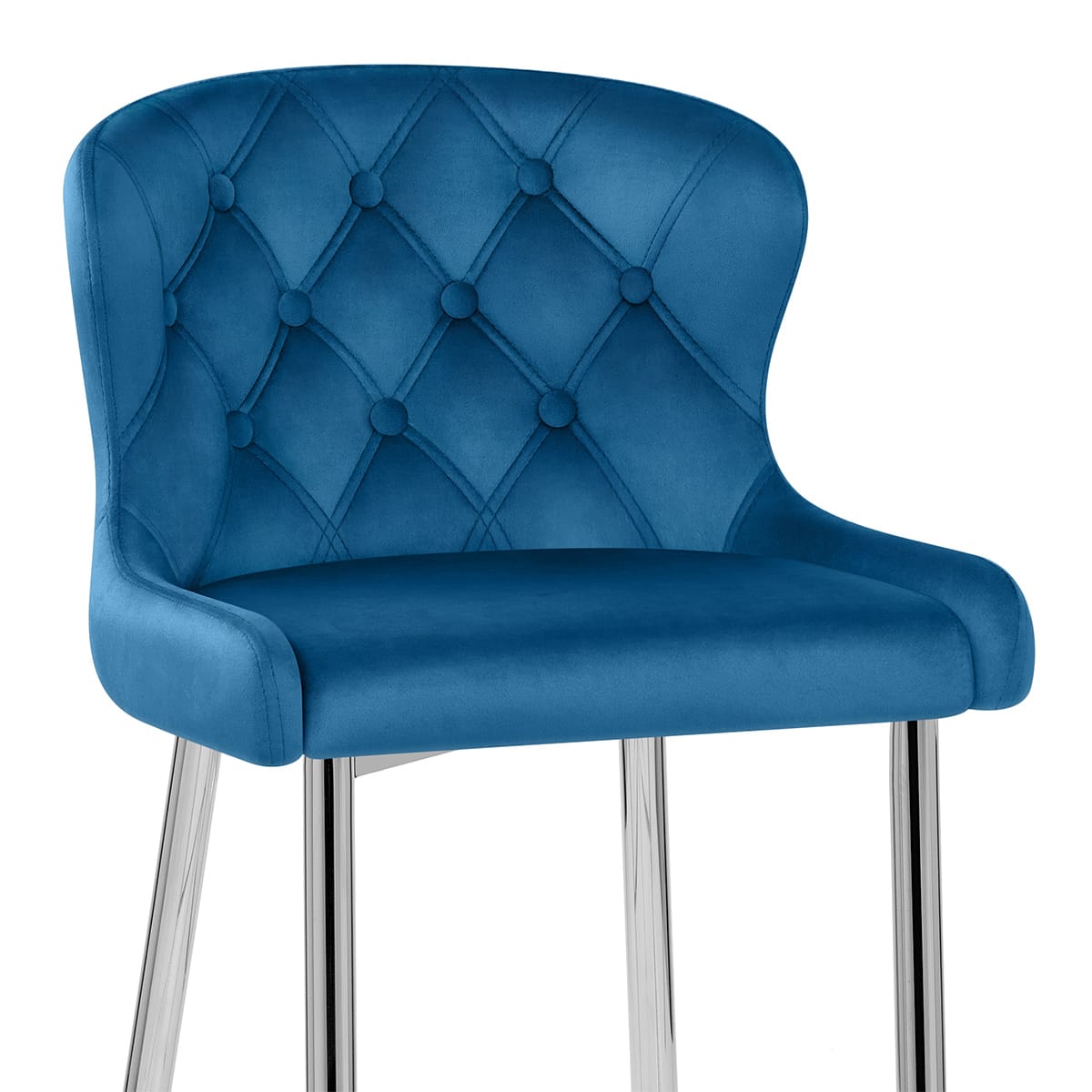 Tabouret Velours - Grace Bleu