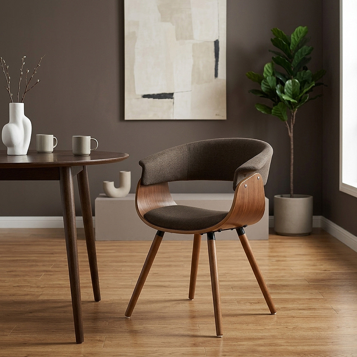 Chaise Bois - Grafton Marron 