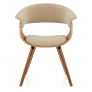 Grafton Dining Chair Walnut & Beige