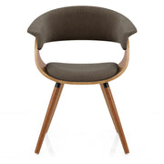Grafton Dining Chair Walnut & Brown