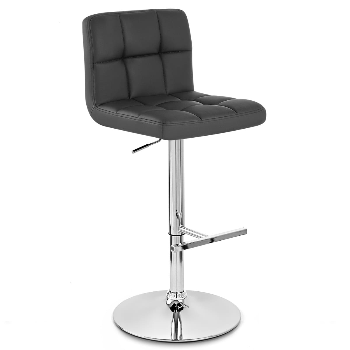 Grid Bar Stool Black