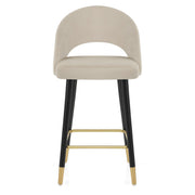 Halo Bar Stool Champagne Velvet