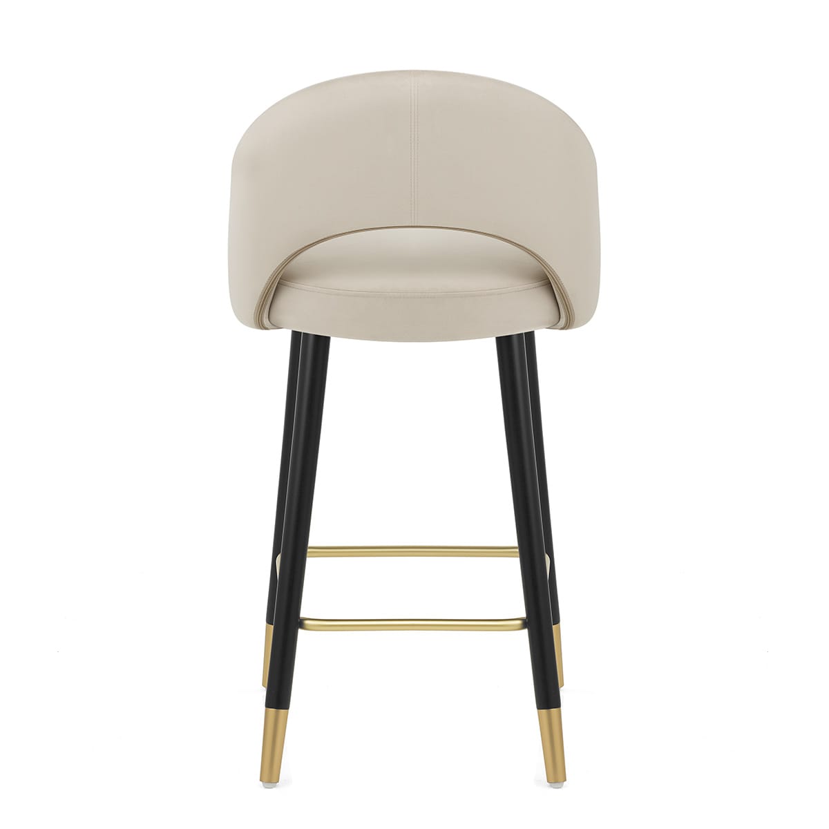 Halo Bar Stool Champagne Velvet