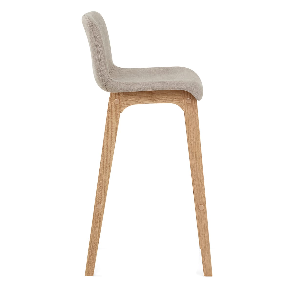 Tabouret de Bar Tissu - Haven Taupe